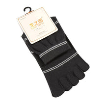 Men Sockiddle Tube Stripe Five Finger Toe Breathable Socks J4U66