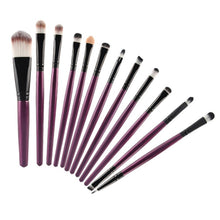 eyeshadow brush set 12pcs makeup brushes for eye makeup soft pony hair make up brushes without skin hurt sponge J4U66