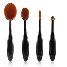 4pcs /2pcs Pro Oval Foundation Cosmetic Makeup Tools Face Powder Foundation Eye Shadow Blusher Toothbrush Shape Brushes J4U66