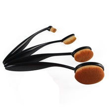 4pcs /2pcs Pro Oval Foundation Cosmetic Makeup Tools Face Powder Foundation Eye Shadow Blusher Toothbrush Shape Brushes J4U66