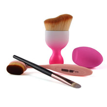 4pcs MAANGE Contour Foundation Brush Kit Makeup Brushes Cosmetic S Shape Cream Powder Blush Makeup Brush Set J4U66