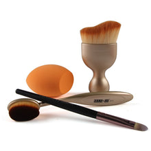 4pcs MAANGE Contour Foundation Brush Kit Makeup Brushes Cosmetic S Shape Cream Powder Blush Makeup Brush Set J4U66