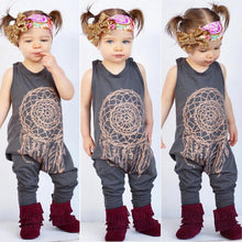 kids clothes cute baby girls boys totem print romper jumpsuit children outfits J4U66