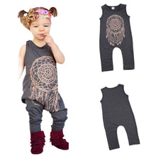 kids clothes cute baby girls boys totem print romper jumpsuit children outfits J4U66