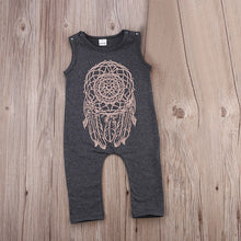 kids clothes cute baby girls boys totem print romper jumpsuit children outfits J4U66