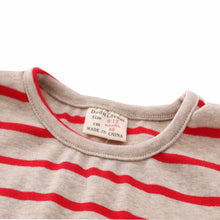 Baby Girl Harajuku Style Striped Hoodies Children's Loose Bat Sleeved Sweatshirt Hedging Leisure Kids Tracksuit J4U66