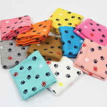 Baby Kids Child Cotton Scarf Little Feet Printing Boys Girls O Ring Scarf Children Collar Child Neck Scarves J4U66