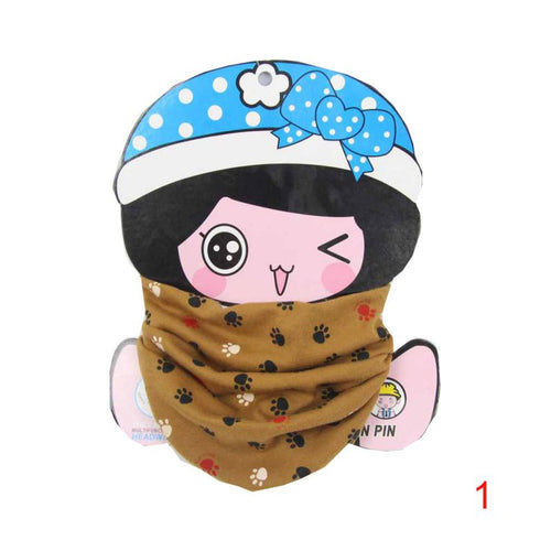 Baby Kids Child Cotton Scarf Little Feet Printing Boys Girls O Ring Scarf Children Collar Child Neck Scarves J4U66