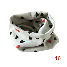 Boys Girls Collar Baby Heart Star Butterfly Scarf Cotton O Ring Neck Scarves Children Outdoor Ring Scarf J4U66