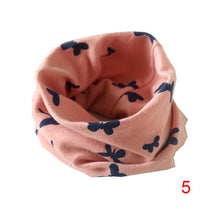 Boys Girls Collar Baby Heart Star Butterfly Scarf Cotton O Ring Neck Scarves Children Outdoor Ring Scarf J4U66