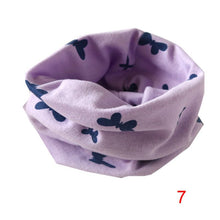 Boys Girls Collar Baby Heart Star Butterfly Scarf Cotton O Ring Neck Scarves Children Outdoor Ring Scarf J4U66