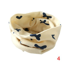 Boys Girls Collar Baby Heart Star Butterfly Scarf Cotton O Ring Neck Scarves Children Outdoor Ring Scarf J4U66