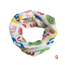 Baby Bibs Boys Girls Love Heart Cartoon Cute Scarf Cotton O Ring Collars Children Accessories Neckerchief Scarves J4U66