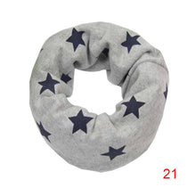 Baby Kids Cotton Scarf Boys Girl Star Printing O Ring Children Collar Child Neckerchief Scarves J4U66