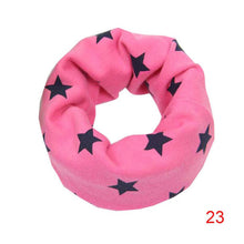 Baby Kids Cotton Scarf Boys Girl Star Printing O Ring Children Collar Child Neckerchief Scarves J4U66