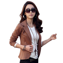 Casual Slim Solid Suit Jacket Coat Outwear Womens Fashion One Button Tops J4U66
