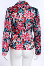 casual women one button jacket slim casual business blazer suit floral coat outwear J4U66