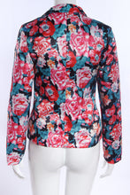Casual One Button Jacket Slim Casual Business Blazer Suit Floral Coat Outwear J4U66
