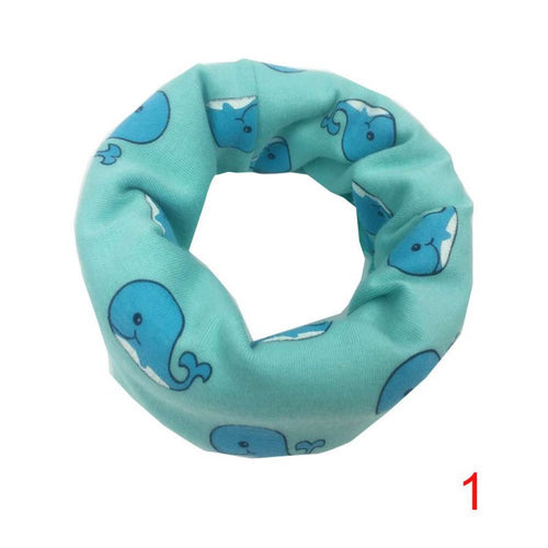 Child Scarf Boys Girls Kids Cute Cartoon O Ring Neckerchief Scarves Toddler Baby Scarf Warm Wear J4U66