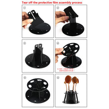 cosmetic shelf rack toothbrush makeup brush organizer acrylic  hole oval makeup brush holder for stand drying brush J4U66