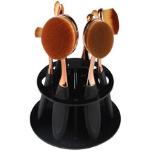 cosmetic shelf rack toothbrush makeup brush organizer acrylic  hole oval makeup brush holder for stand drying brush J4U66