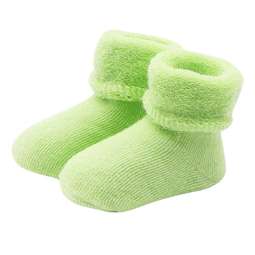 Design Candy Color Socks Lovely Sweet Thicken Warm Children Baby Candy Color Socks J4U66