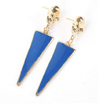 long earrings for women black earrings vintage dangle earring gold earrings geometric triangle J4U66
