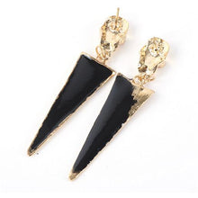 Long Earrings For Black Earrings Vintage Dangle Earring Drop Gold Earrings Geometric Triangle J4U66