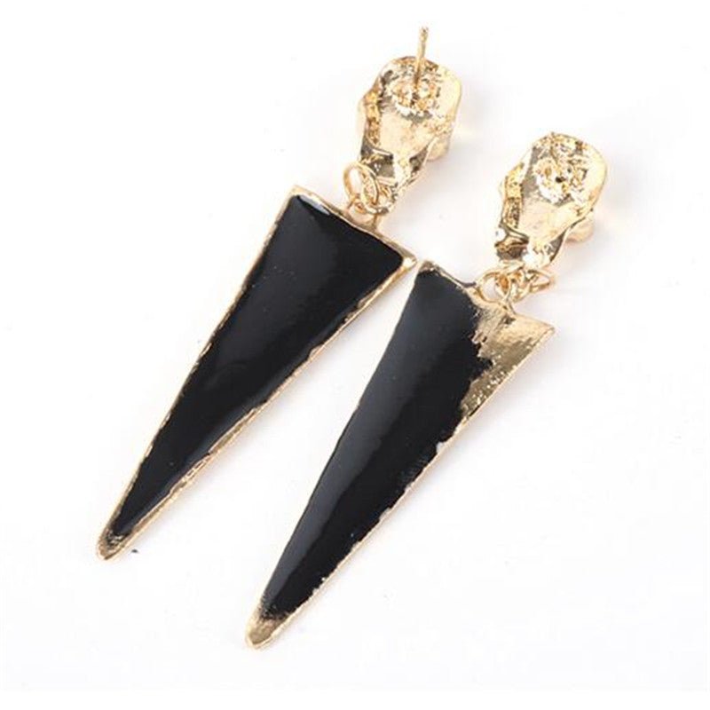 Long Earrings For Black Earrings Vintage Dangle Earring Drop Gold Earrings Geometric Triangle J4U66