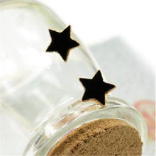 Girls Cute Stud Earring Jewelry Blue/Red/Black Crystal Star Earring J4U66