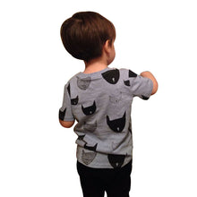Kids Clothes Brand New Boys Girls T Shirt Tops Cotton Jersey Allover Cat Print Baby T Shirts Tees J4U66