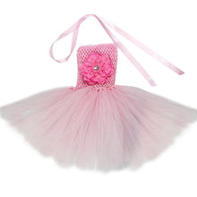 Kids Clothing Dresses For Girls Casual Flower Ball Gown Tutu Birthday Party Dress Solid Baby Children Clothes J4U66
