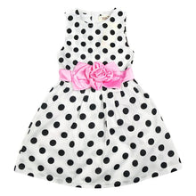 Kids Clothing Dresses Girls Toddler Princess Dress Sleeveless Polka Dots Bowknot Girl Lovely Birthday Party Sundress J4U66