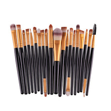 MAANGE 20pcs Makeup Brushes Set Powder Foundation Eyeshadow Eyeliner Lip Brush Tool + Sponge Beush S1 J4U66