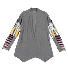 long sleeve knitwear sweater women casual printed knit sweaters cardigan coat gray wo25 J4U66