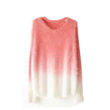 sweater women sexy o neck sweaters loose 100 fluffy wool pullovers J4U66