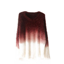 Brand Sweater Sexy O-neck Sweaters Loose Fluffy Wool Pullovers J4U66