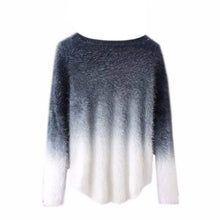 sweater women sexy o neck sweaters loose 100 fluffy wool pullovers J4U66