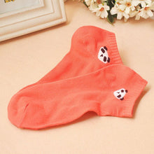 women socks panda pattern cute cartoon candy color socks with J4U66