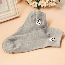 women socks panda pattern cute cartoon candy color socks with J4U66