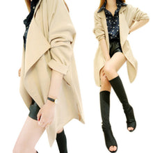 korean jacket elegant women lady long sleeve lapel loose coat jacket windbreaker jawbreaker J4U66