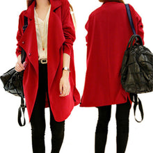 Korean Jacket Elegant Lady Long Sleeve Lapel Loose Coat Jacket Windbreaker jawbreaker Y09 J4U66