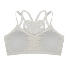 Bra Spaghetti Straps Stretch brassiere Push Up Bras Back Butterfly Patern Hollow Tops Seamless Padded Vest J4U66