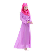 Chiffon Long Sleeve LKaftan Abaya Jilbab Islamic Muslim Cocktail ong Dress J4U66