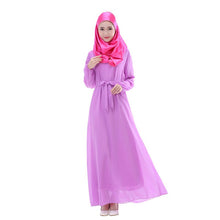 Chiffon Long Sleeve LKaftan Abaya Jilbab Islamic Muslim Cocktail ong Dress J4U66