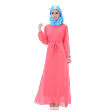 Chiffon Long Sleeve LKaftan Abaya Jilbab Islamic Muslim Cocktail ong Dress J4U66