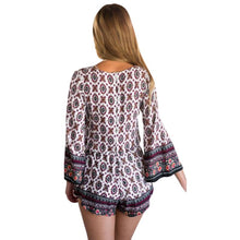 women jumpsuit sexy boho playsuits long sleeve casual pant rompers J4U66