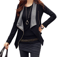New Women Korean Style Zipper Slim Casual Long Sleeve Jacket Outwear Coat S/M/L/XL jawbreaker J4U66