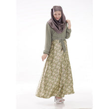women long sleeve full length muslim kaftan islamic floral maxi dress arab jilbab wear J4U66