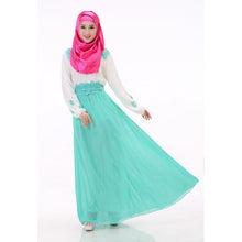 Long Sleeve Islamic Kaftan Abaya Muslim Cocktail Maxi Long Dress J4U66